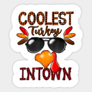 I TEach the cutest turkeys Sticker